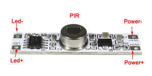 Mini IR piroeléctrico infrarrojo PIR Sensor de movimiento humano Módulo de detector automático AM312 Sensor DC 3,7 a 12V Sensor de movimiento PIR