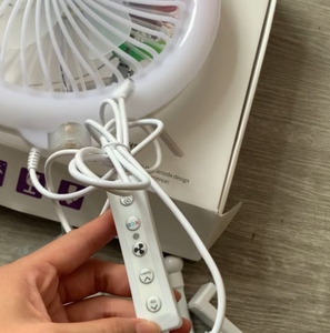 彩色可调远程可调光USB按钮电源魔术RGB发光二极管填充光照片直播流风扇灯