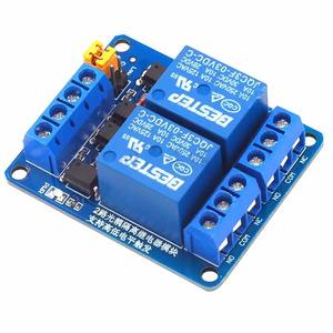 2チャンネルリレーモジュール3.3V 5V 12V 24V高レベルおよび低レベルトリガーデュアルオプトカプラーアイソレーションリレーモジュール - Product Image 5