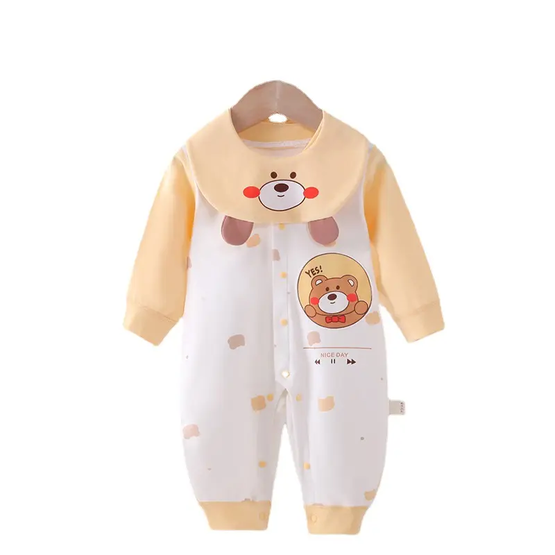 Infant conjunctivated cotton newborn climbing baby clothes baby clothes and young children without bone sewing