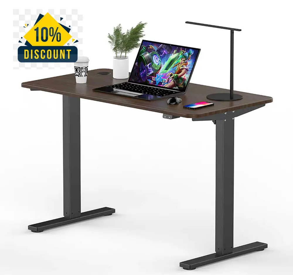 Elétrica Altura Ajustável Mesa Branco Standup Desk Ergonomia Inteligente Cost-effective Permanente Computador Sit Stand Desk Para Trabalhador