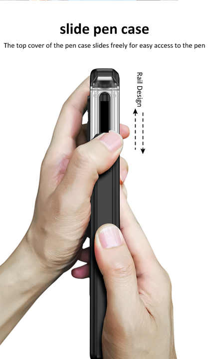 2022 Magnetic Hinge Pen Slot HD Tempered Film PC Phone Case for Samsung Galaxy Z Fold 4 Fold 3 5G with Bracelet
