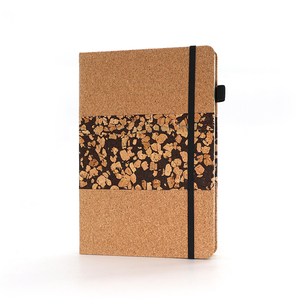 <strong>Custom</strong> Logo A5 <strong>Notebook</strong> with Coffee Stitch Cork Cover Eco-Friendly Recycled Leather Journal <strong>Notebook</strong> for Note Taking Gift Giving - Product Image 1