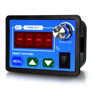 DC6-55V 12V 24V 36V 48V 20A DC Controller motore PWM velocità regolabile Display digitale frequenza Encoder 15KHZ nuovo - Product Image 1