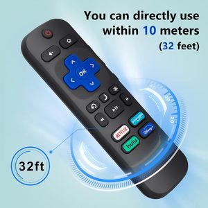 TCL Roku/Hisense Roku/Onn用Roku TVに互換性のある交換用リモコン (Rokuスティックボックスおよびプレーヤー用ではありません) - Product Image 4