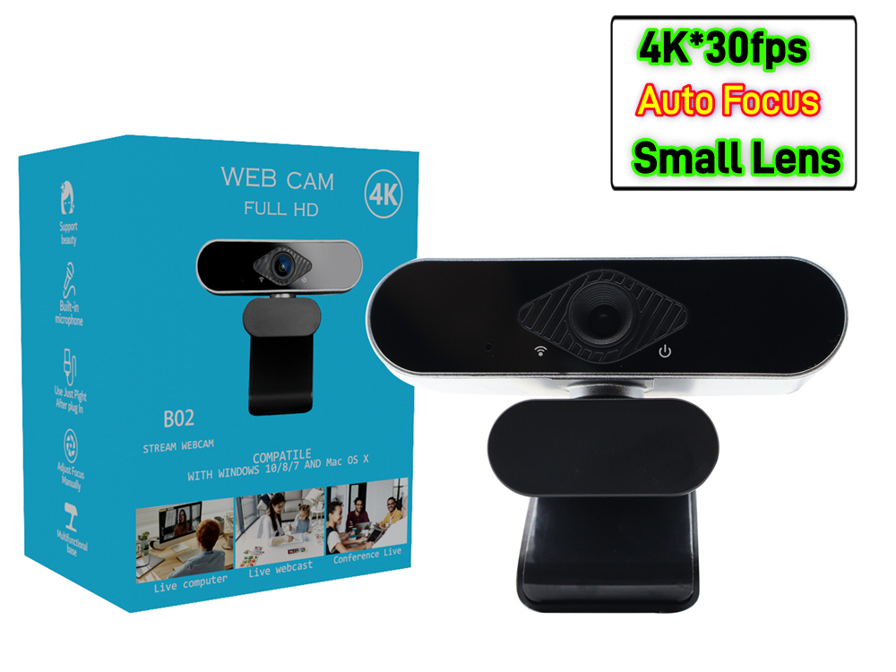 4K Auto Focus, Small Lens Black