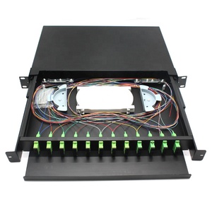 12 port 24 core drawer <strong>type</strong> distribution frame SC APC LC UPC Duplex ODF fiber optic <strong>patch</strong> <strong>panel</strong> - Product Image 2
