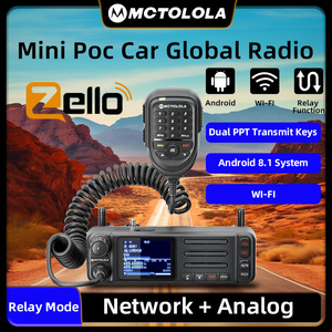 MCTOLOLA Zello2G 4G Android 8,1 система UHF аналоговая Двухрежимная Автомобильная рация 25 Вт мощная рация - Product Image 2