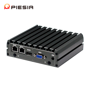Piesia Dual Lan Quad Core Mini PC J1900 N4200 E3840 Barebone 1 * Com Industrial Fanless X86 Linux Ubuntu Desktop Mini Computer Box - Product Image 1