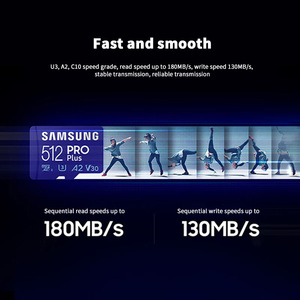 Samsung Pro PLUS Micro TF แฟลช SD การ์ด MB-MD128 128GB 256GB V30 U3 A2 4K ได้ถึง180เมตร/วินาทีการ์ดหน่วยความจำสำหรับโทรศัพท์ - Product Image 5