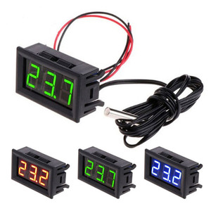 LCDデジタル温度コントローラーサーモスタット12V電子温度計レギュレーター温度センサー - Product Image 1