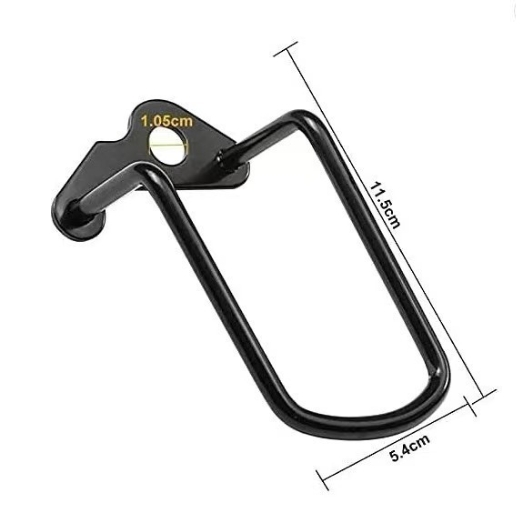Estilo bicicleta, negro liso.