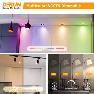 Gu10 thông minh ánh sáng tại chỗ bóng đèn Tương thích với Alexa Google nhà SmartThings 5 Wát Wifi <span class=keywords><strong>LED</strong></span> ánh sáng theo dõi bóng đèn thay đổi màu sắc ánh sáng - Product Image 5