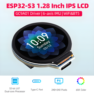 ESP32-S3 32-Bit-Dual-Core-LX7-Prozessor-Entwicklungsplatine mit 1,28-Zoll-IIPS-LCD-GC9A01-Treiber WiFi-BT5 BLE-Typ-C-Anschluss - Product Image 4
