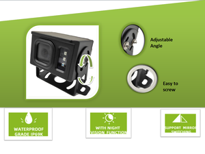 EAPODA IP69K广角720P后视倒车摄像头汽车AHD后置摄像头 - Product Image 4