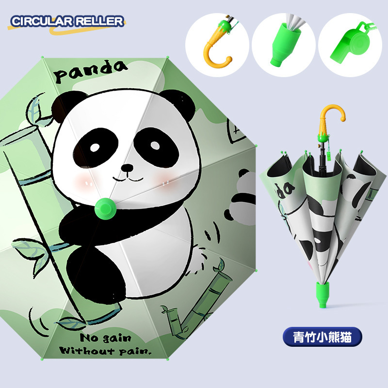Green bamboo panda - vinyl sunscreen