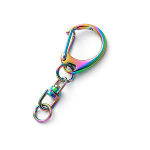 <strong>C</strong>-<strong>shaped</strong> Keychain <strong>C</strong> Buckle <strong>Key</strong> Rings Swivel Hook KeyRing Jump Ring DIY Accessory <strong>Key</strong> Chains DIY Handmade Metal Spring <strong>C</strong> Keychain - Product Image 5