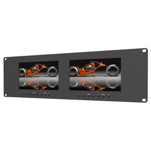 Lilliput RM7024 Dual 7&quot; LED Backlit Panel 3RU Dual VGA <strong>Composite</strong> Signals <strong>Input</strong> Rackmount <strong>Monitor</strong> - Product Image 5