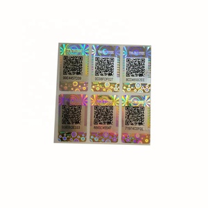 De número de serie/código QR código de barras etiqueta engomada de holograma - Product Image 1