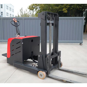 3.5m 4m tam elektrikli kendinden yükleme kılavuzu palet forklifti makine çin yeni istifleyici üzerinde ayakta ulaşmak - Product Image 1