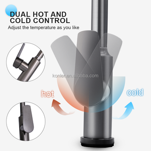 Nhà sang trọng đòn bẩy duy nhất 201 thép không gỉ 4 chế độ Vòi Nước Nhà Bếp xoay cho bồn rửa nhà bếp 360 xoay - Product Image 2