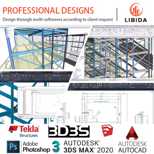 PREFAB STEEL Stahlrahmen strukturen l Gebäude R Vorgefertigte Struktur metall Kosten günstige Stahl konstruktion Lager gebäude - Product Image 4
