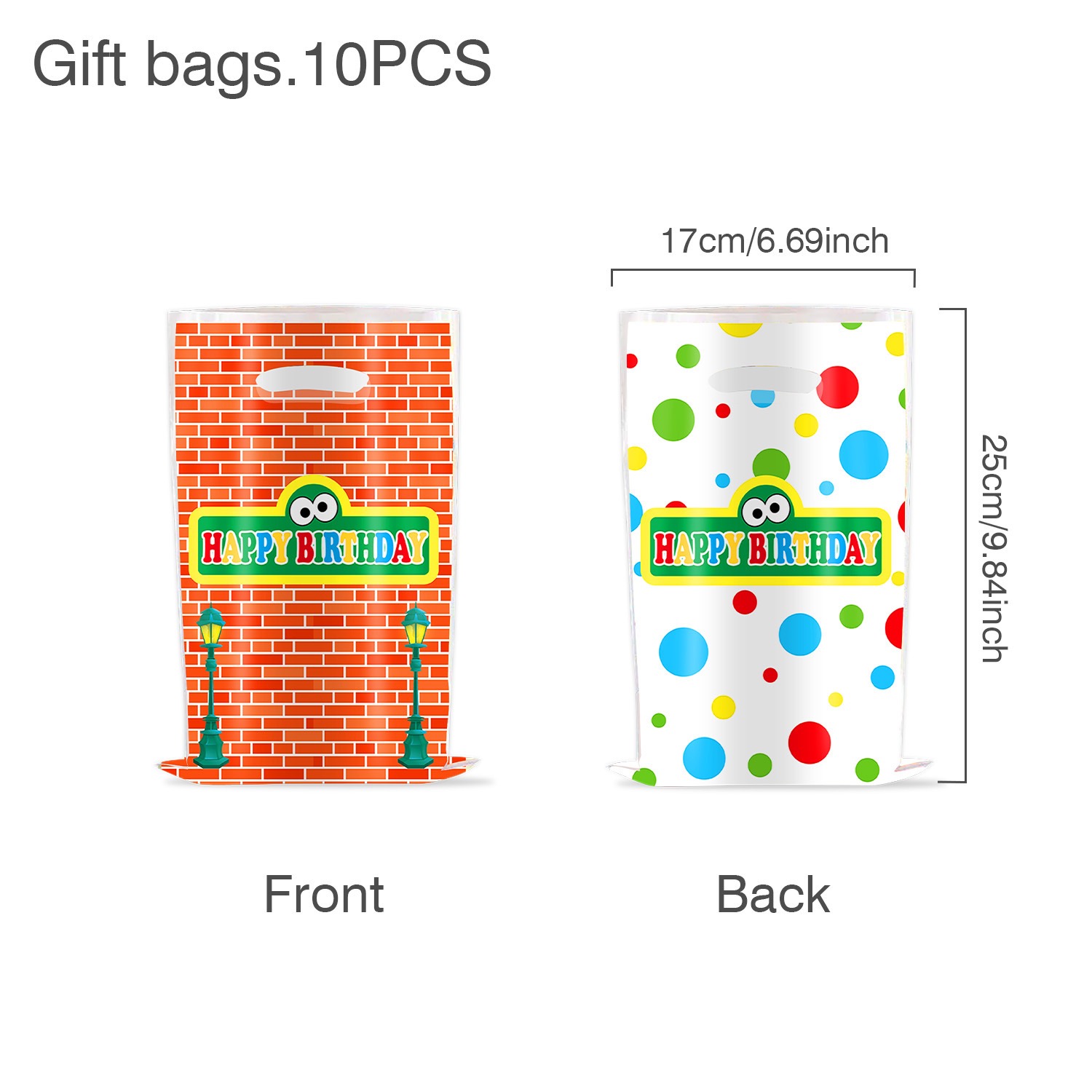Sacs cadeaux 10 pièces