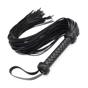 热卖黑色和红色PU皮革束缚性感鞭子手柄打屁股Knout调情BDSM成人游戏色情女性情侣性鞭