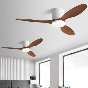 Lámpara de ventilador de techo LED regulable 3Cct personalizada con luz 110-120V función reversible de diseño moderno de lujo y control remoto