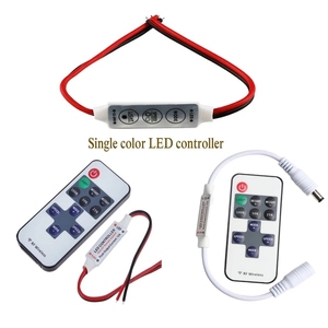 DC 5V ~ 24V 11 tasto singolo colore ha condotto la striscia telecomando rf mini ha condotto il regolatore