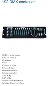 Controlador DMX 192, controlador de luz para DJ de escenario, tablero mezclador de iluminación inalámbrico, consola, espectáculos de luz, controlador DMX512 para fiestas y discotecas - Product Image 2
