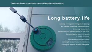 روبوت جاسوس AI لسقف ممتز عالي الضغط لتسلق الجدار لجميع أسطح الجدران تنصت فحص أمني مركبة زاحفة - Product Image 3