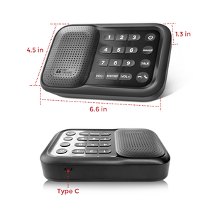 2 <strong>Way</strong> Full Duplex <strong>Wireless</strong> <strong>Intercom</strong> <strong>System</strong> Battery Powered <strong>Intercom</strong> 1200 Feet Range for Home,Office AndBusiness - Product Image 6