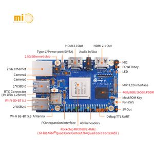 Orange Pi 5 Max Microcontrolador de placa única 4GB/8GB/16GB Kits de módulos electrónicos para el desarrollo de Inteligencia Artificial - Product Image 5