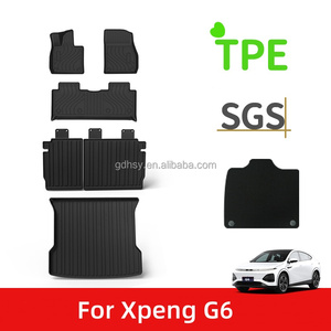 2023 2024ทุกสภาพอากาศลื่นTPEพรมกันน้ําพรมปูพื้นTrunk Matที่นั่งด้านหลังสําหรับXpeng G6ชุดเต็มเสื่อ - Product Image 2