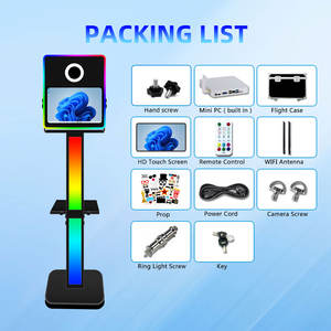 Máquina de Photobooth para Selfies de Fácil Instalação, Compatível com Câmera, Cabine Fotográfica com Bandeja para Impressora e Tela Sensível ao Toque, Estrutura para Photobooth DSLR - Product Image 5