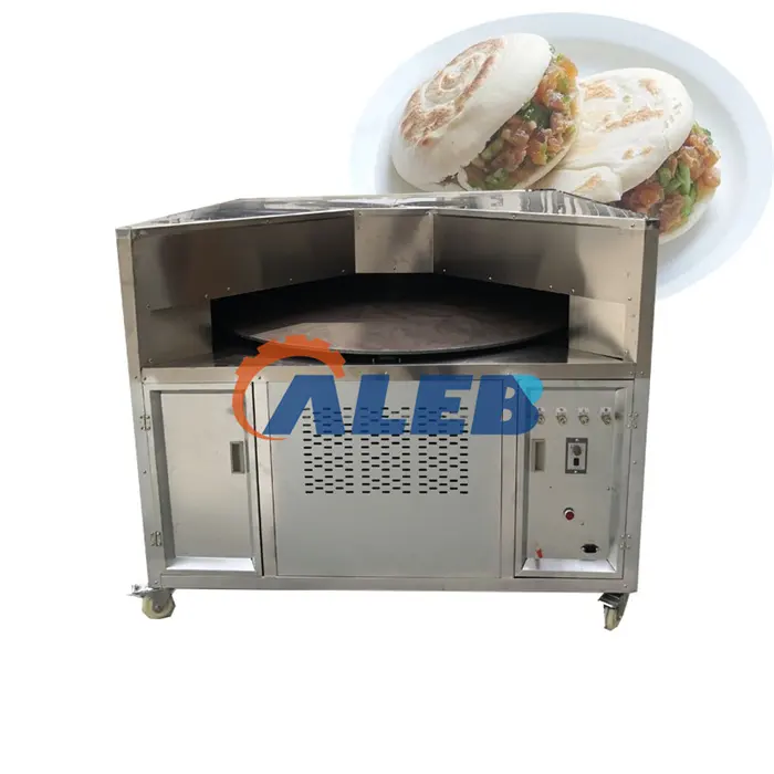 Horno rotativo pequeño para pan, utensilio para hornear con forma de pita árabe, naan roti