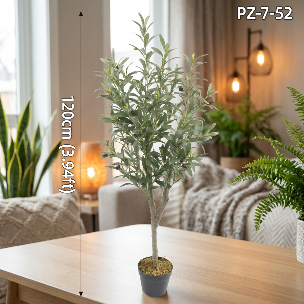 120cm Single Trunk Artificial Olive Tree