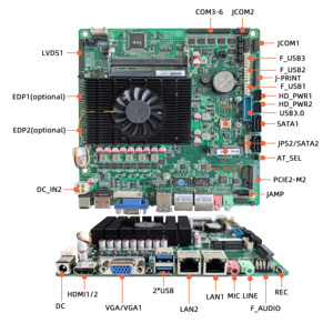 Mini Itx Motherboard I5 7300U Mini Pc Motherboard Support Hdmi <strong>Input</strong> 2 Lan 6 * COM Win Dows 11/<strong>Linux</strong> for Tablet <strong>Device</strong> - Product Image 2