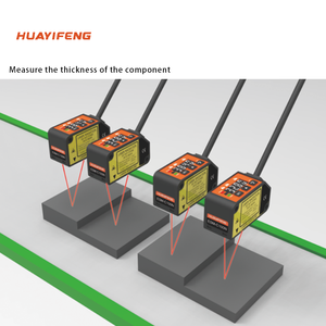 Huayifeng Micro Sensor de Desplazamiento láser 100 Distancia central de medición Salidas NPN PNP con salidas analógicas de voltaje y corriente