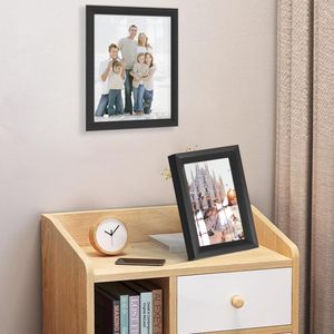 Fotoğraf çerçevesi ekran 5x7 resim meşe ahşap 8x10 siyah resim çerçevesi, katı Mat, 8X10 çevre dostu özel Logo ahşap - Product Image 4