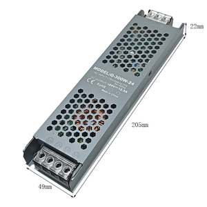 输入110/220V发光二极管电源，输出24V 12.5a 300w发光二极管电源，用于发光二极管条形灯