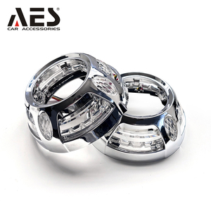Panamera led kapak için AES dekoratif kapak 3 inç bi xenon projektör lens H4 h7 led far dönüşüm kiti - Product Image 1