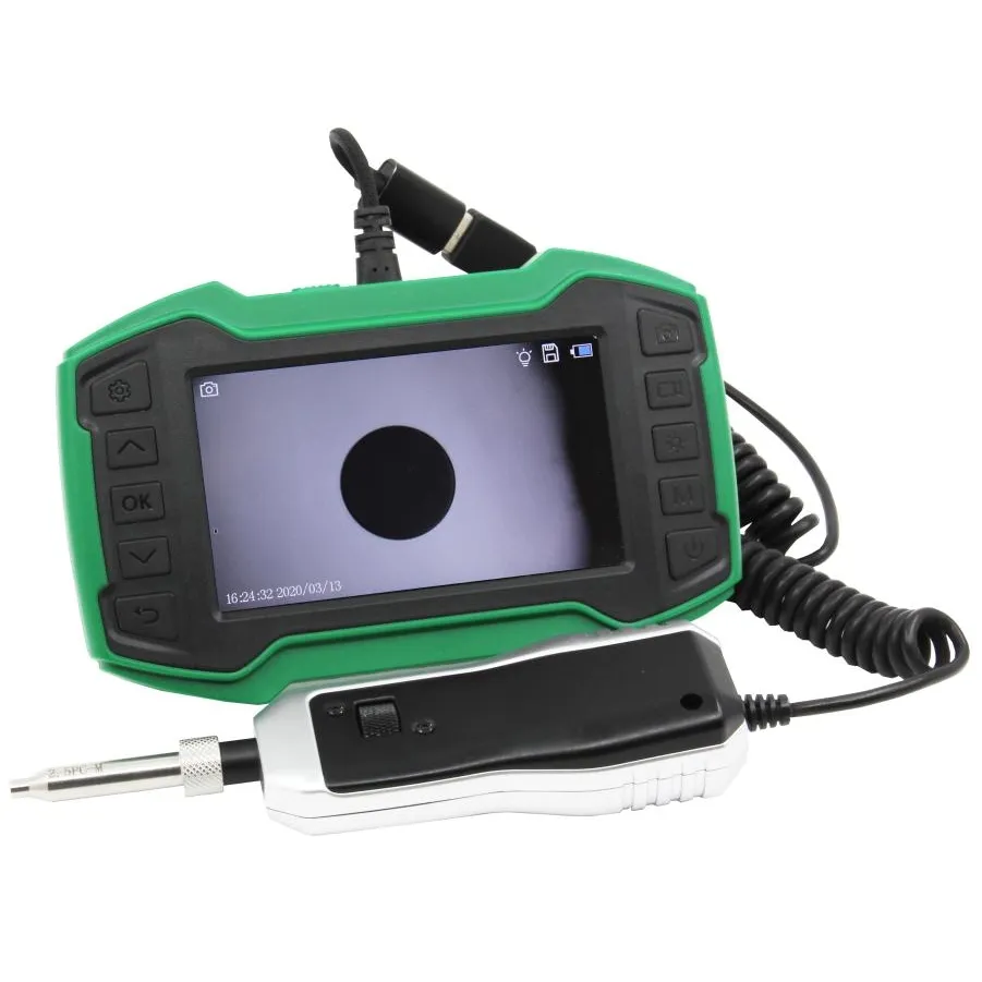 Grandway FIM-4-Sonda de inspección de vídeo de fibra óptica, microscopio de visualización con puntas, 400X
