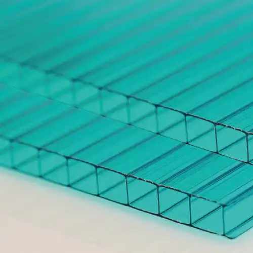 Panel de policarbonato hueco de plástico ecológico transparente para techos de invernadero