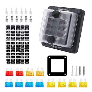 <strong>6</strong> Way Blade Fuse Box (<strong>1</strong> <strong>Input</strong>/<strong>6</strong> <strong>Output</strong>) - <strong>6</strong> Circuit Fuse Block Holder With LED Indicator - Product Image 6