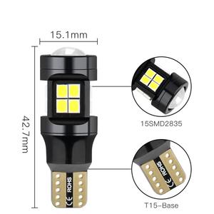 KundeCANバスLED T1515SMD 2835 Led T15 W16WLed逆電球Ledバックアップパーキングライトカーランプ電球T15Led - Product Image 6
