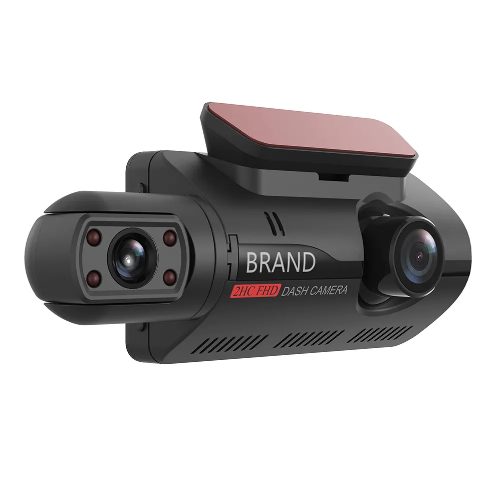 Lptop câmera de ré automotiva, full hd, preta, para carro dvr, câmera, lente dupla, com wi-fi, função