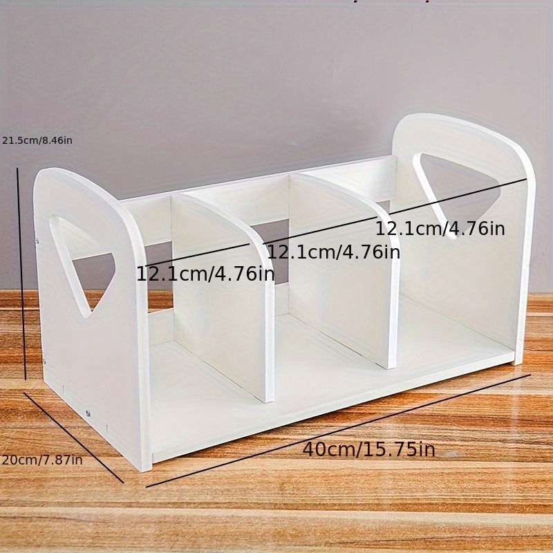 White medium-sized rounded bookshelf
