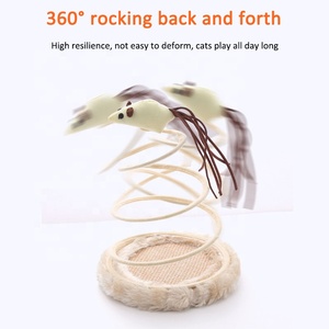 Thiết Kế Mới Chuột Cuộn Dây Mùa Xuân Mèo Đồ Chơi Gãi Pad Mài Móng Vuốt Răng Mạnh Mẽ Cắn Kháng Đồ Chơi Cho Mèo - Product Image 3